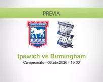 Pronóstico Ipswich Birmingham (06 abril 2026)