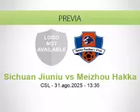 Pronóstico Sichuan Jiuniu Meizhou Hakka (31 agosto 2025)