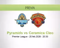 Pronóstico Pyramids Ceramica Cleo (20 febrero 2026)