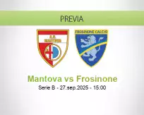 Pronóstico Mantova Frosinone (27 septiembre 2025)