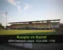 Pronóstico Kuopio Kairat (22 julio 2025)