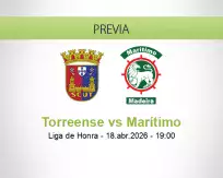 Pronóstico Torreense Marítimo (18 abril 2026)