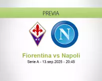 Pronóstico Fiorentina Napoli (13 septiembre 2025)