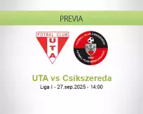 Pronóstico UTA Csikszereda (27 septiembre 2025)