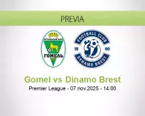 Pronóstico Gomel Dinamo Brest (07 noviembre 2025)