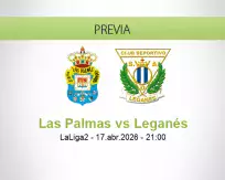 Pronóstico Las Palmas Leganés (17 abril 2026)