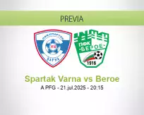 Pronóstico Spartak Varna Beroe (21 julio 2025)