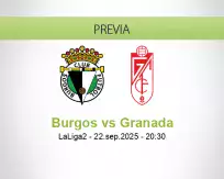 Pronóstico Burgos Granada (22 septiembre 2025)