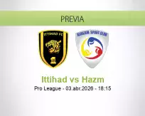 Pronóstico Ittihad Hazm (03 abril 2026)