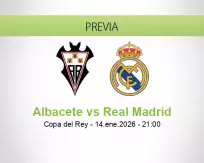 Pronóstico Albacete Real Madrid (14 enero 2026)