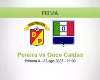 Pronóstico Pereira Once Caldas (03 agosto 2025)