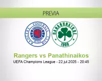 Pronóstico Rangers Panathinaikos (22 julio 2025)