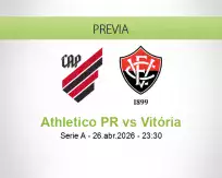 Pronóstico Athletico PR Vitória (26 abril 2026)