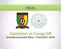Pronóstico Cameroon Congo DR (13 noviembre 2025)