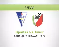 Pronóstico Spartak Javor (04 abril 2026)