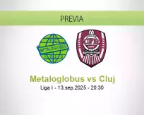 Pronóstico Metaloglobus Cluj (13 septiembre 2025)