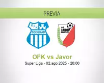 Pronóstico OFK Javor (02 agosto 2025)