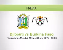 Pronóstico Djibouti Burkina Faso (05 septiembre 2025)