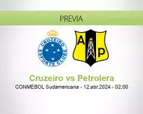 Pronóstico Cruzeiro Petrolera (11 abril 2024)