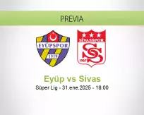 Pronóstico Eyüp Sivas (31 enero 2025)