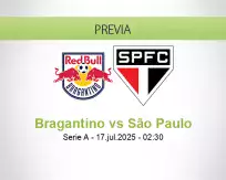 Pronóstico Bragantino São Paulo (16 julio 2025)