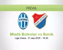 Pronóstico Mladá Boleslav Baník (21 septiembre 2025)