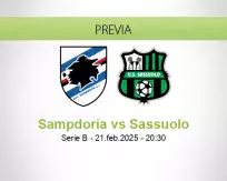 Pronóstico Sampdoria Sassuolo (21 febrero 2025)