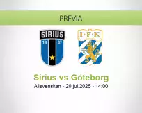 Pronóstico Sirius Göteborg (20 julio 2025)