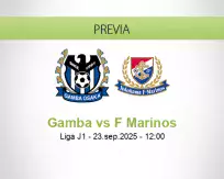 Pronóstico Gamba F Marinos (23 septiembre 2025)