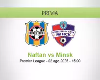 Pronóstico Naftan Minsk (02 agosto 2025)