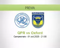 Pronóstico QPR Oxford (01 octubre 2025)