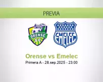 Pronóstico Orense Emelec (28 septiembre 2025)