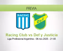 Racing Club vs Def y Justicia