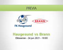 Pronóstico Haugesund Brann (24 junio 2021)