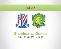 Pronóstico Shenhua Guoan (23 abril 2021)