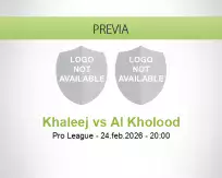 Pronóstico Khaleej Al Kholood (24 febrero 2026)