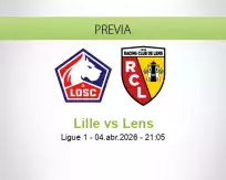 Pronóstico Lille Lens (04 abril 2026)