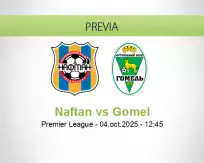 Pronóstico Naftan Gomel (04 octubre 2025)