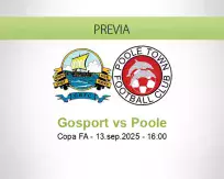 Pronóstico Gosport Poole (13 setiembre 2025)