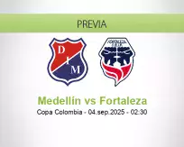 Pronóstico Medellín Fortaleza (04 septiembre 2025)