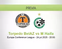 Pronóstico Torpedo BelAZ M Haifa (24 julio 2025)