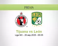 Pronóstico Tijuana León (19 septiembre 2025)