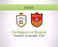 Pronóstico Cartagena Bogotá (02 mayo 2026)