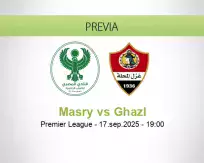 Pronóstico Masry Ghazl (17 septiembre 2025)
