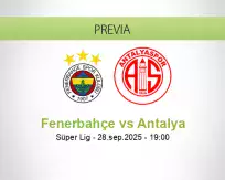 Pronóstico Fenerbahçe Antalya (28 septiembre 2025)