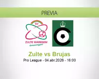 Pronóstico Zulte Brujas (04 abril 2026)