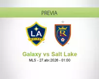 Pronóstico Galaxy Salt Lake (27 abril 2026)