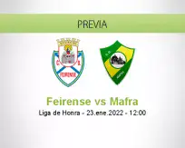 Pronóstico Feirense Mafra (23 enero 2022)