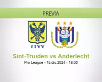 Pronóstico Sint-Truiden Anderlecht (15 diciembre 2024)