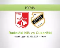 Pronóstico Radnički Niš Čukarički (22 noviembre 2024)